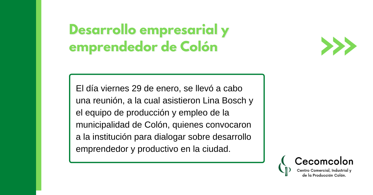 Desarrollo empresarial y emprendedor de Colón