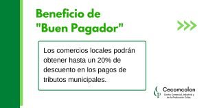 Beneficio de “Buen Pagador” en impuestos municipales.