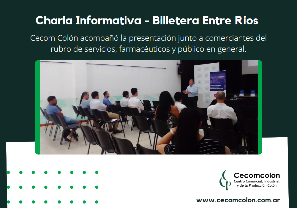 Charla informativa sobre “Billetera Entre Ríos”