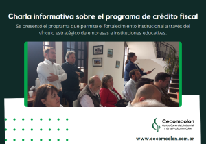 Charla informativa sobre el programa de crédito fiscal