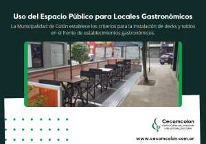 Uso del Espacio Público para Locales Gastronómicos
