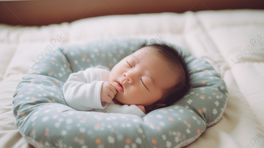 bebe durmiendo placidamente en su cuna