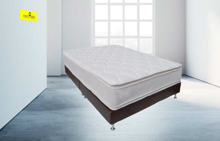 colchon pillow top con textura suave