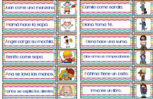 ejemplo de oraciones simples en un cuaderno