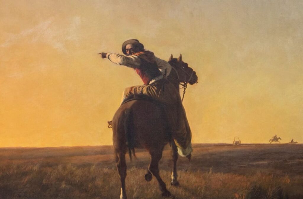 escena de gauchos en la pampa argentina