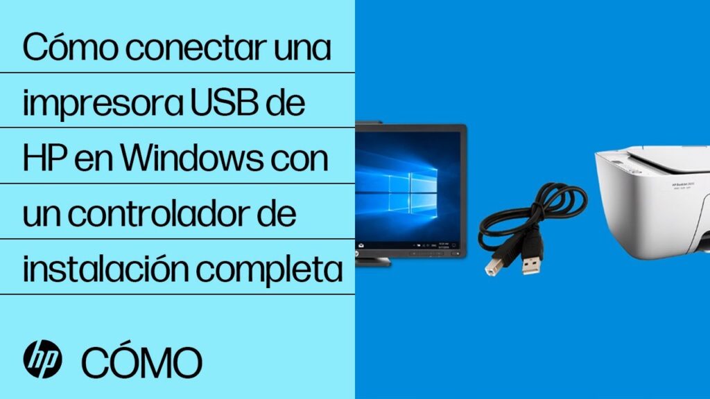 impresora hp conectada a computadora